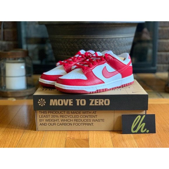 Size 6.5 W Nike Dunk Low Next Nature "Gym Red" DN1431-101 - Picture 3 of 6